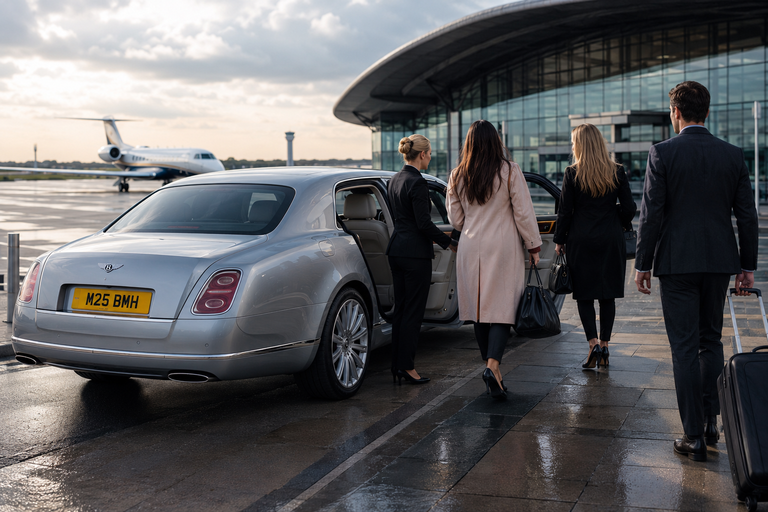 Luxury Chauffeur Service in Armagh and UK with airport transfers, executive travel, and Rolls Royce wedding hire.