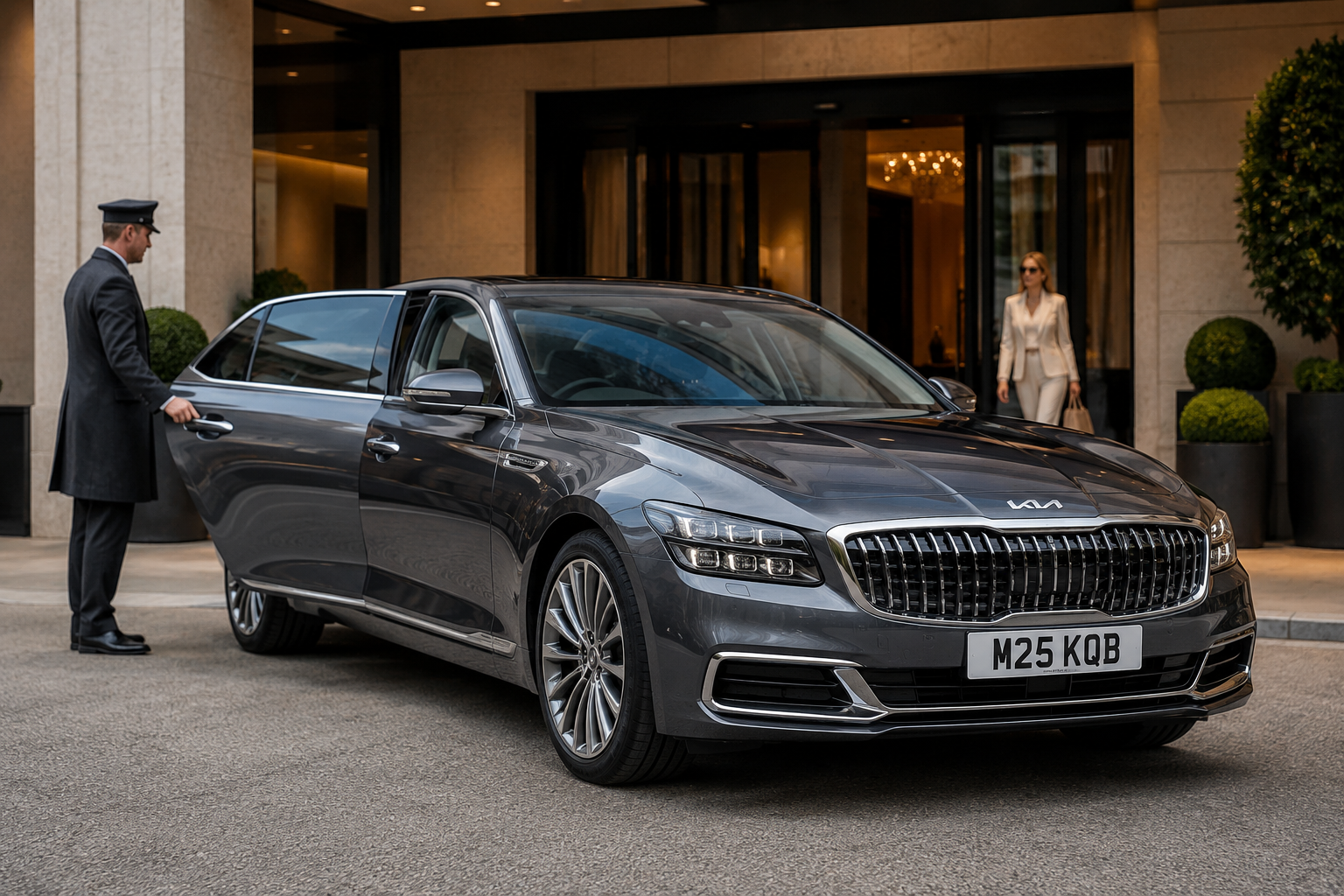 Benbecula Premium Chauffeur Service by Kia K900 with Luxury M25 Chauffeurs Ltd Professional Chauffeur Service United Kingdom Benbecula Premium Chauffeur Service by Kia K900 with Luxury